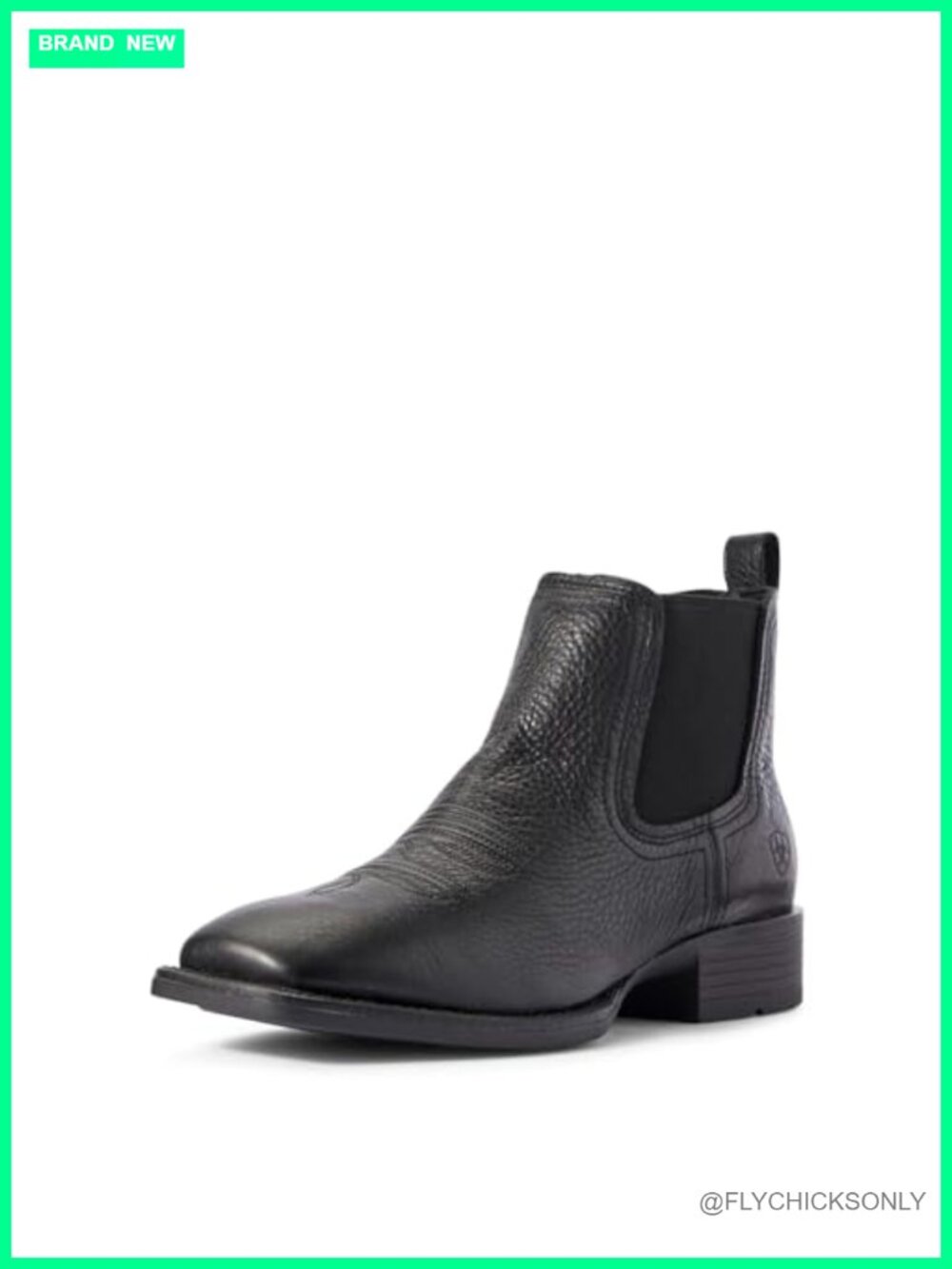 ARIAT Sport Booker Ultra Western Chelsea Boots Leather Square Toe